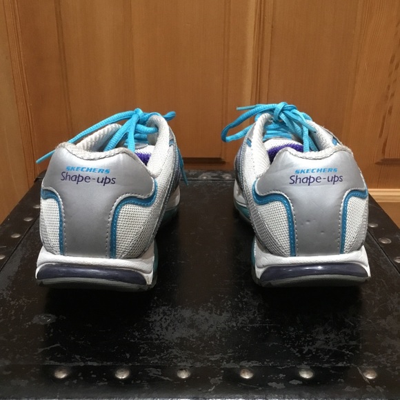 Womens Skechers Radius Shape-Ups Adaptive Comfort Ride Gray Blue Size 9.5 - Picture 6 of 8